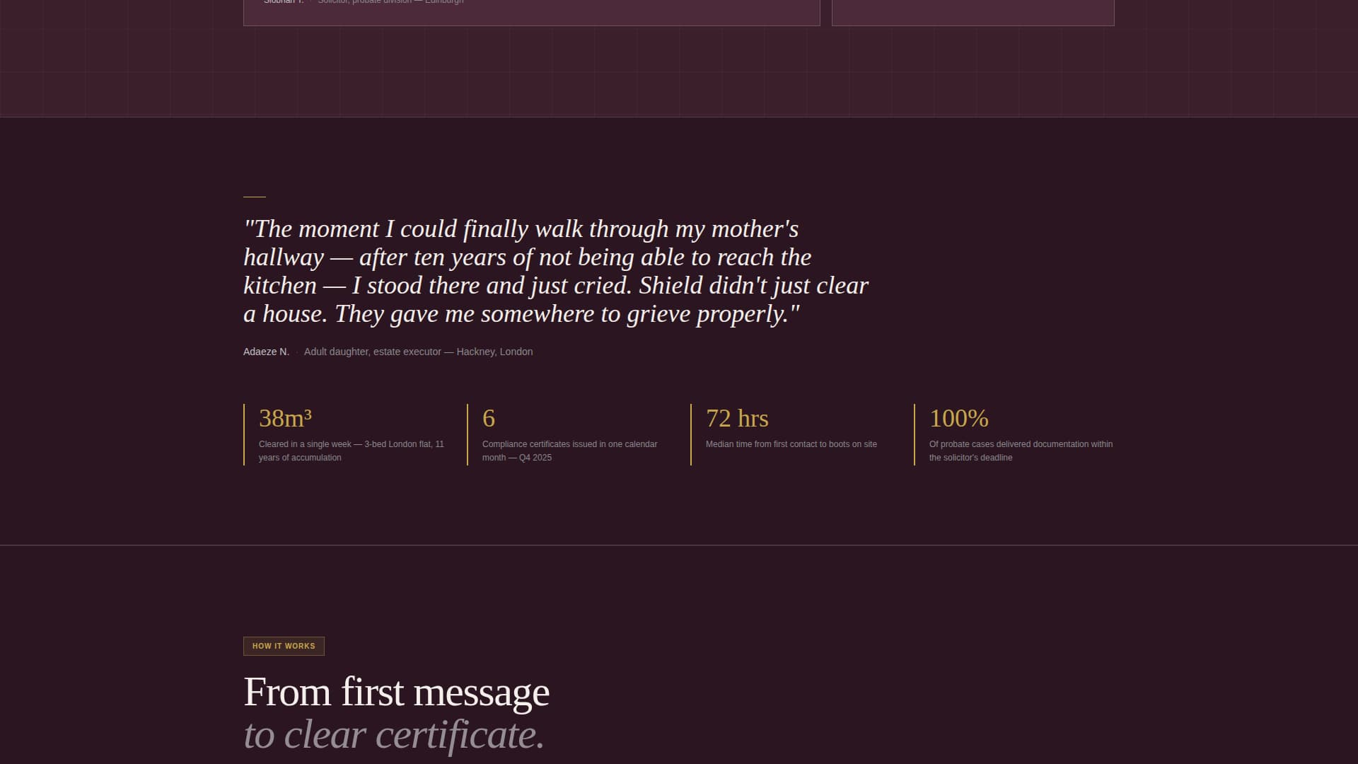 Specialty Cleaning Reviews & Social Proof Website Template