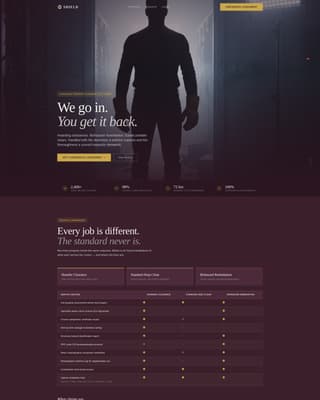 Specialty Cleaning Reviews & Social Proof Website Template