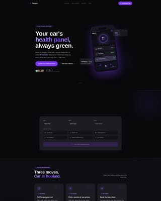 Torque - Instant Autoservice Landing Page Template