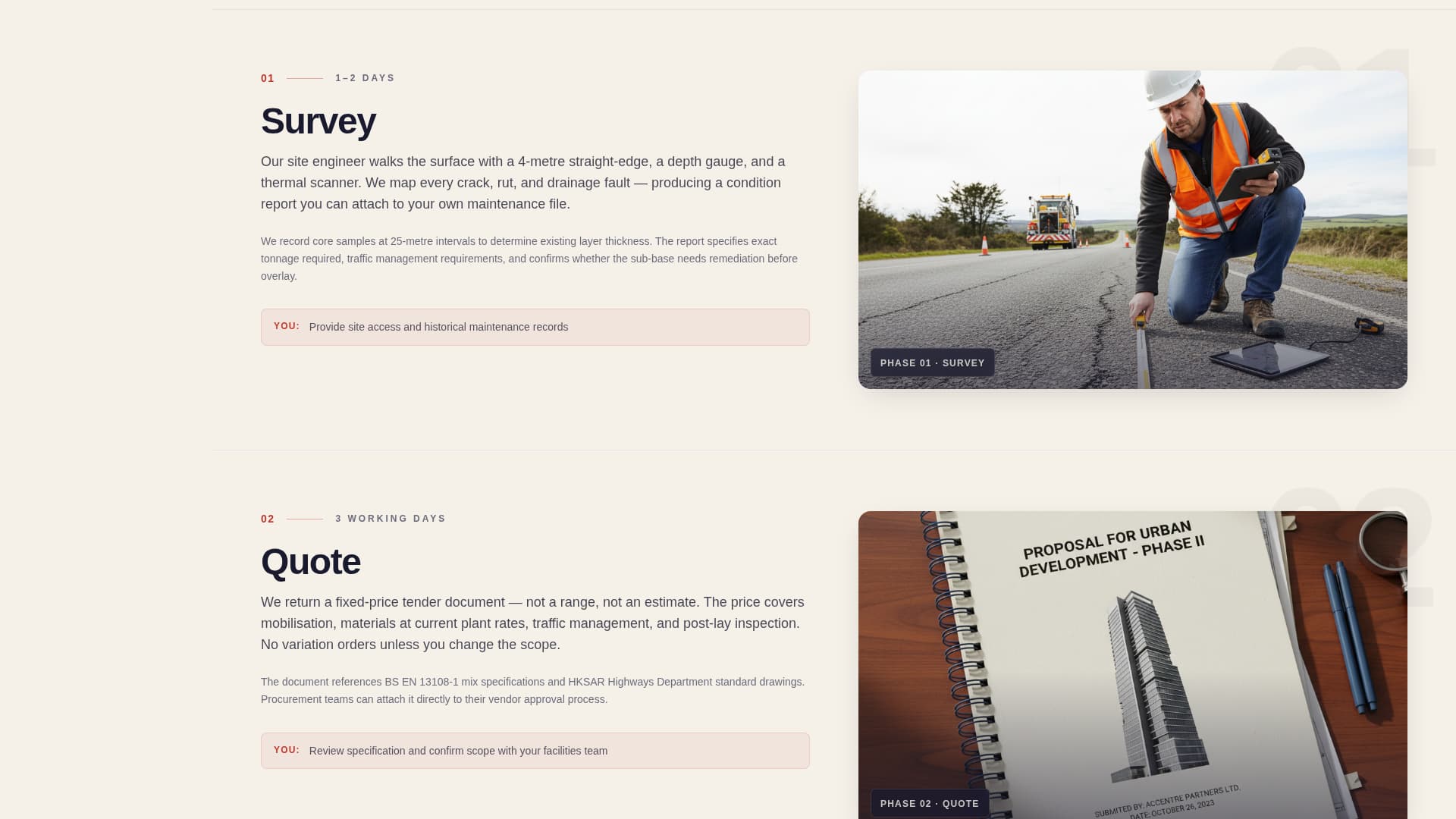 Tarmac - Authoritative Paving Landing Page Template