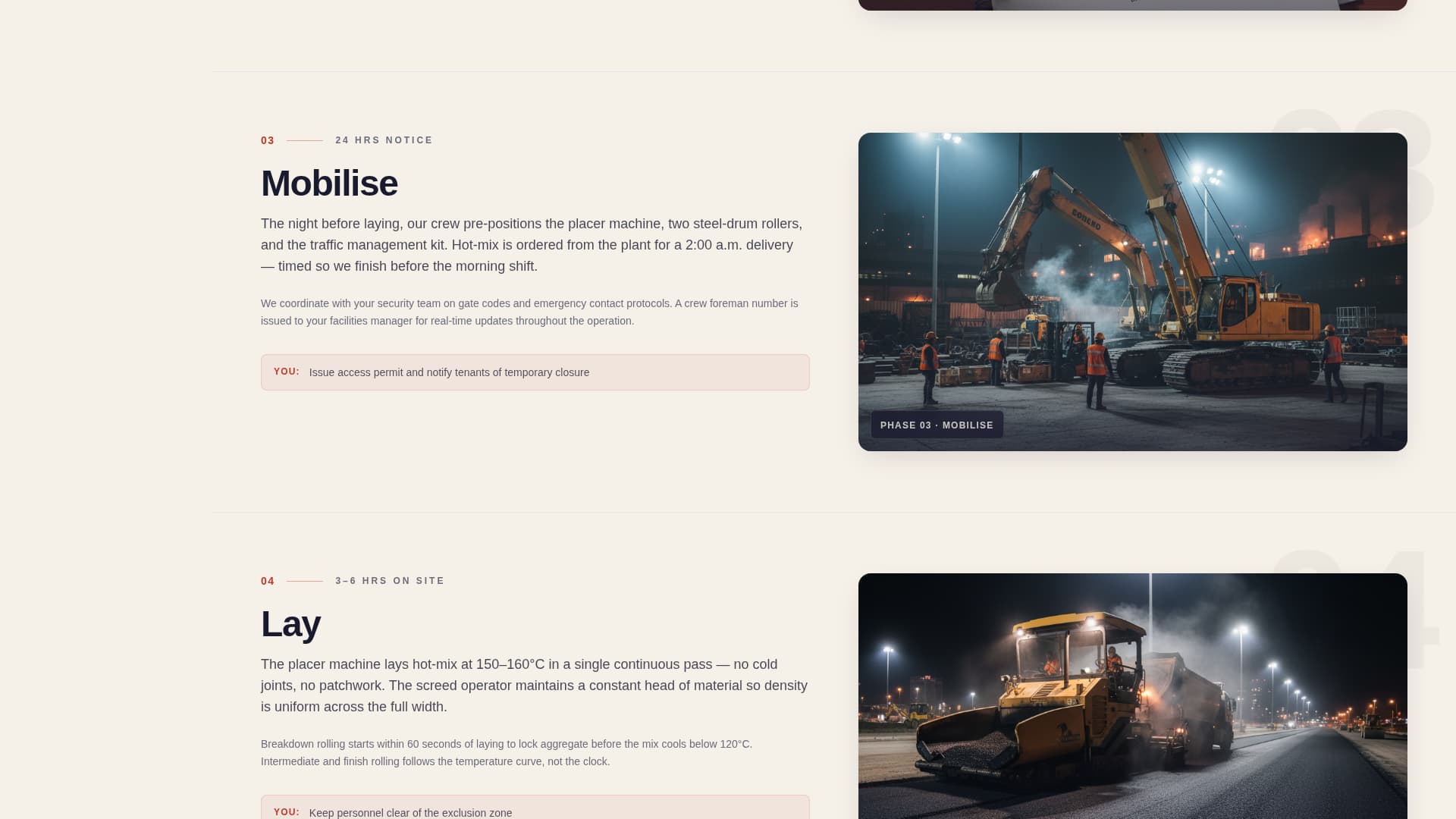 Tarmac - Authoritative Paving Landing Page Template
