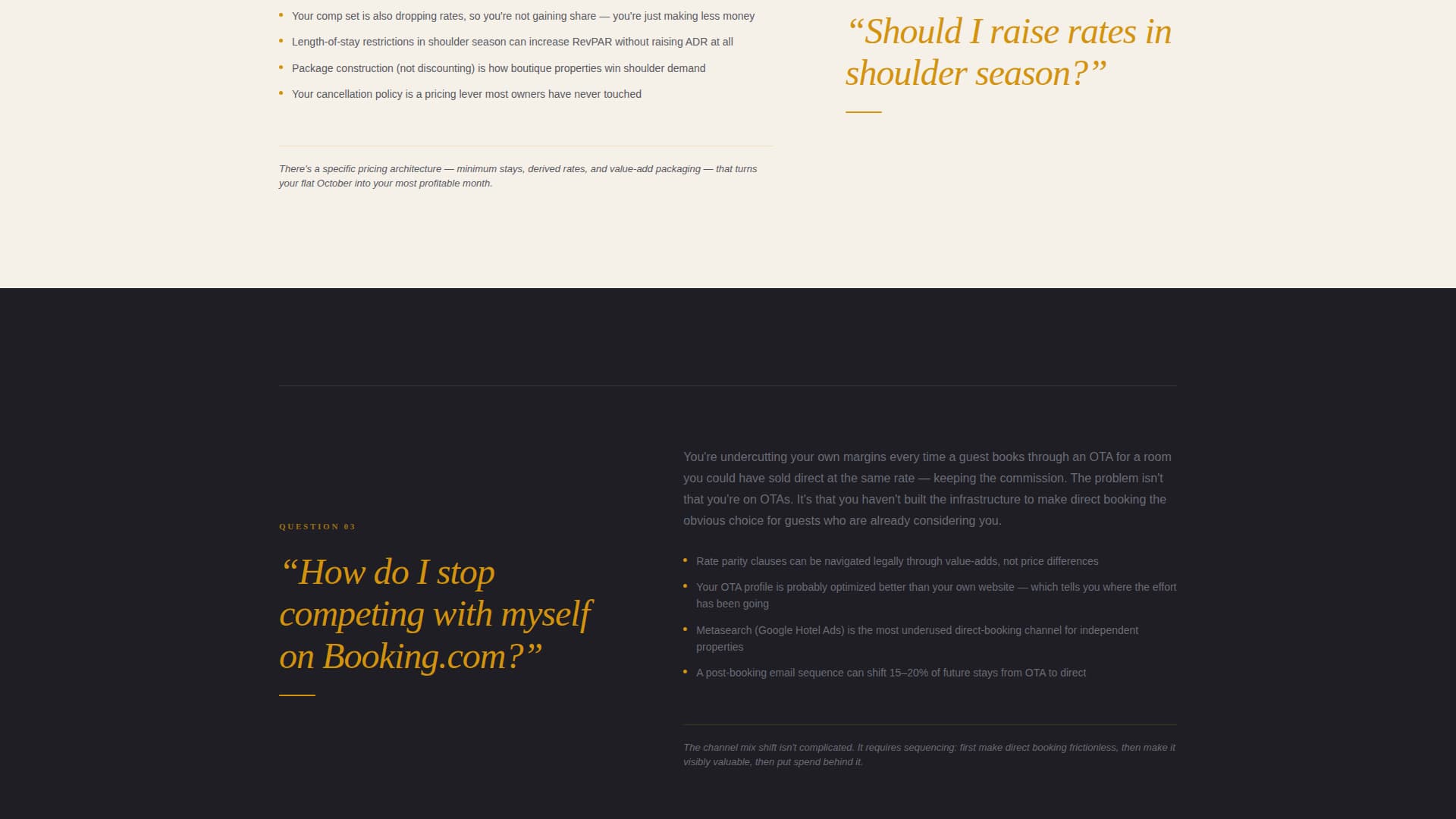 Occupancy - Authoritative Hospitalityconsulting Landing Page Template