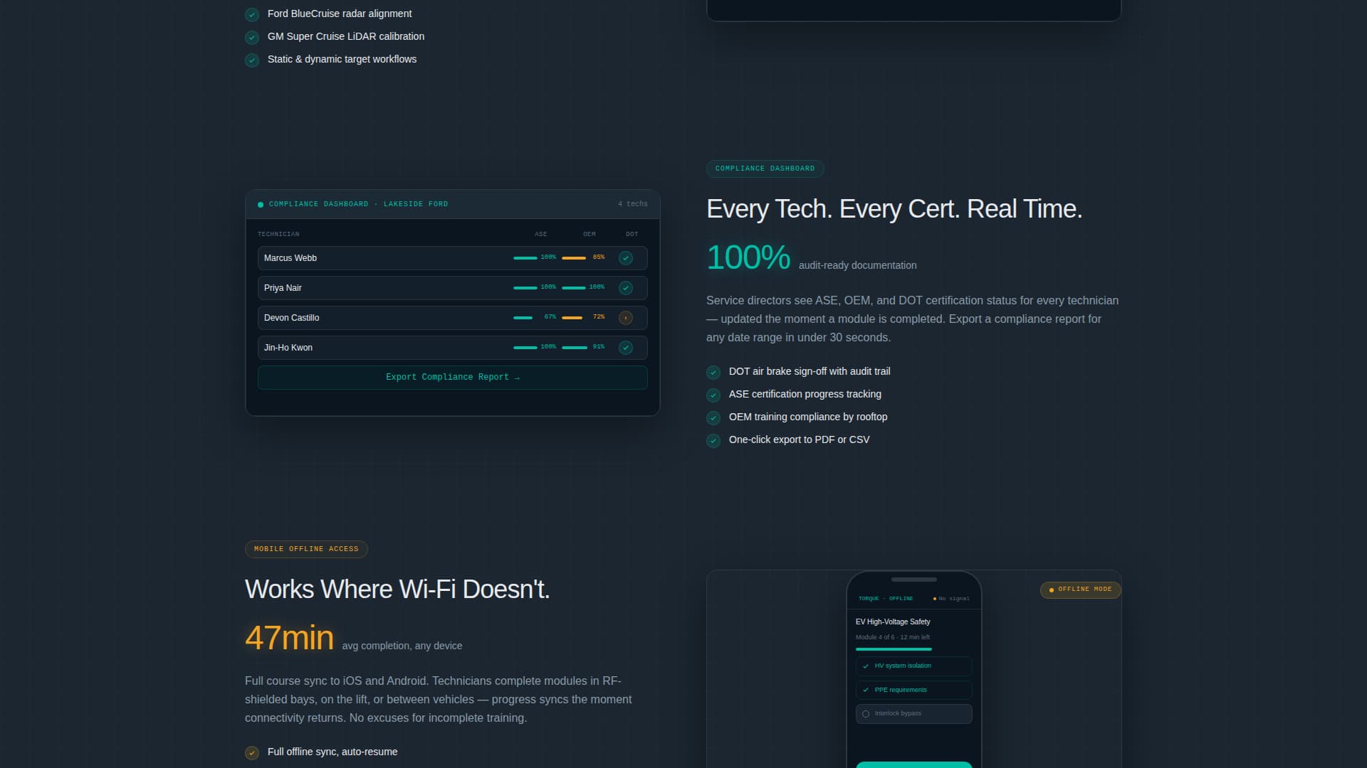 Torque - High Performance Automotive LMS Landing Page Template
