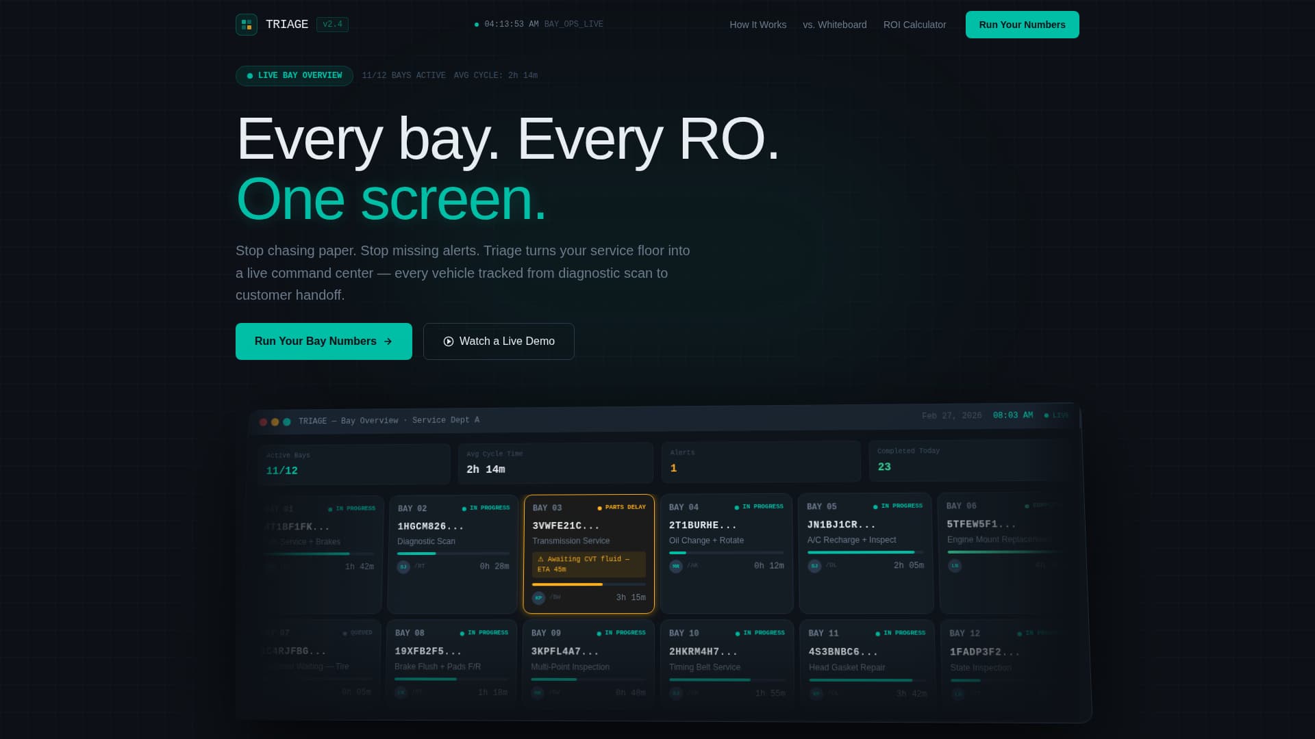 Triage - Powerful Automotive Landing Page Template