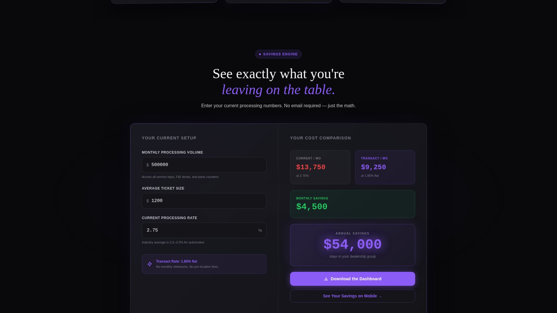 Transact - High Performance Automotive Landing Page Template