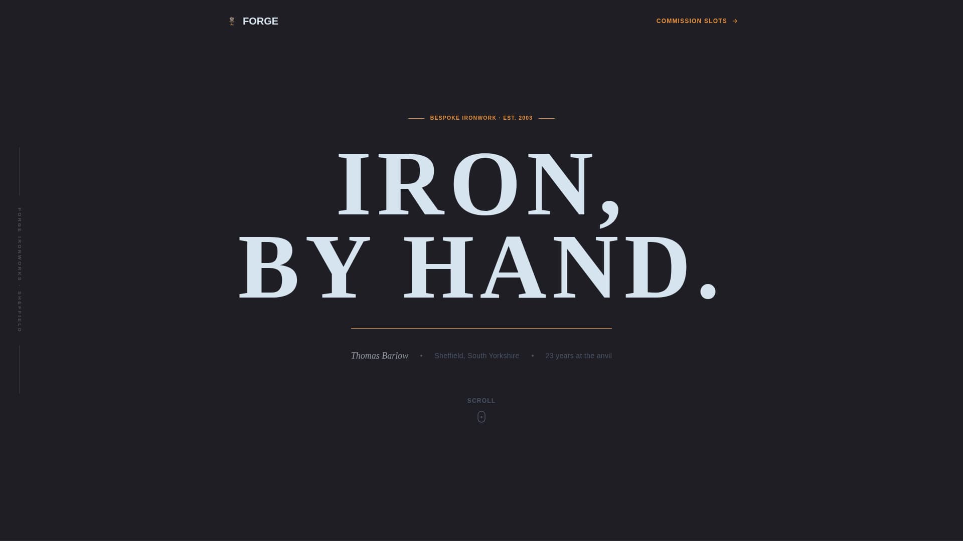 Specialist Ironworker Business Appointment Booking Website Template