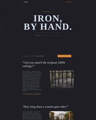 Specialist Ironworker Business Appointment Booking Website Template