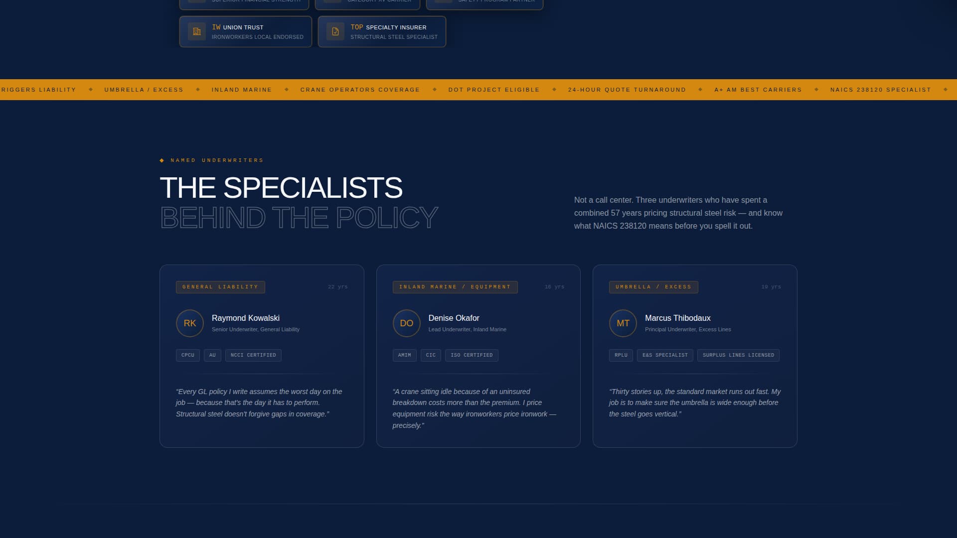 Ironworker Business Comparison Website Template