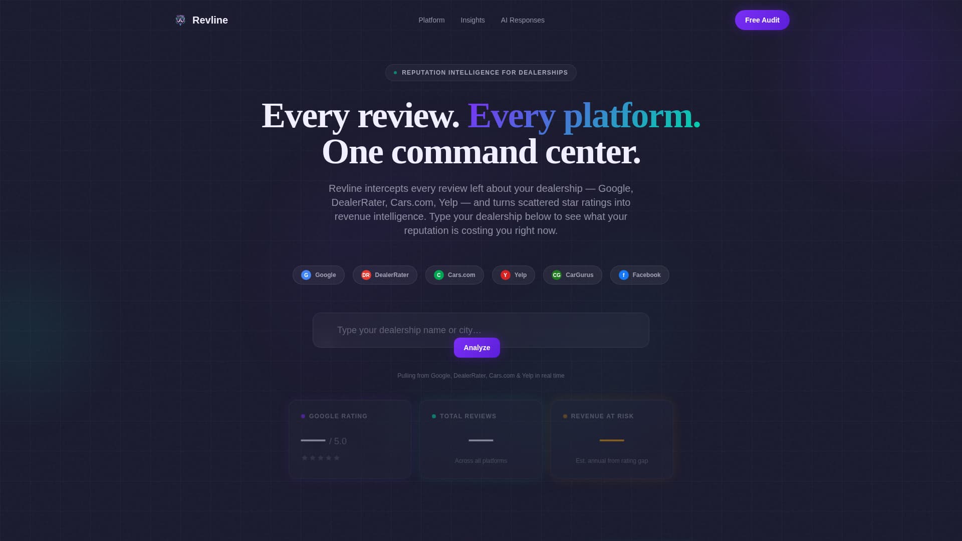 Revline - Powerful Automotive Review Landing Page Template