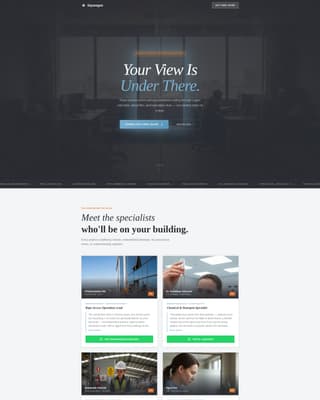 Squeegee - Spotless Facadecleaning Landing Page Template