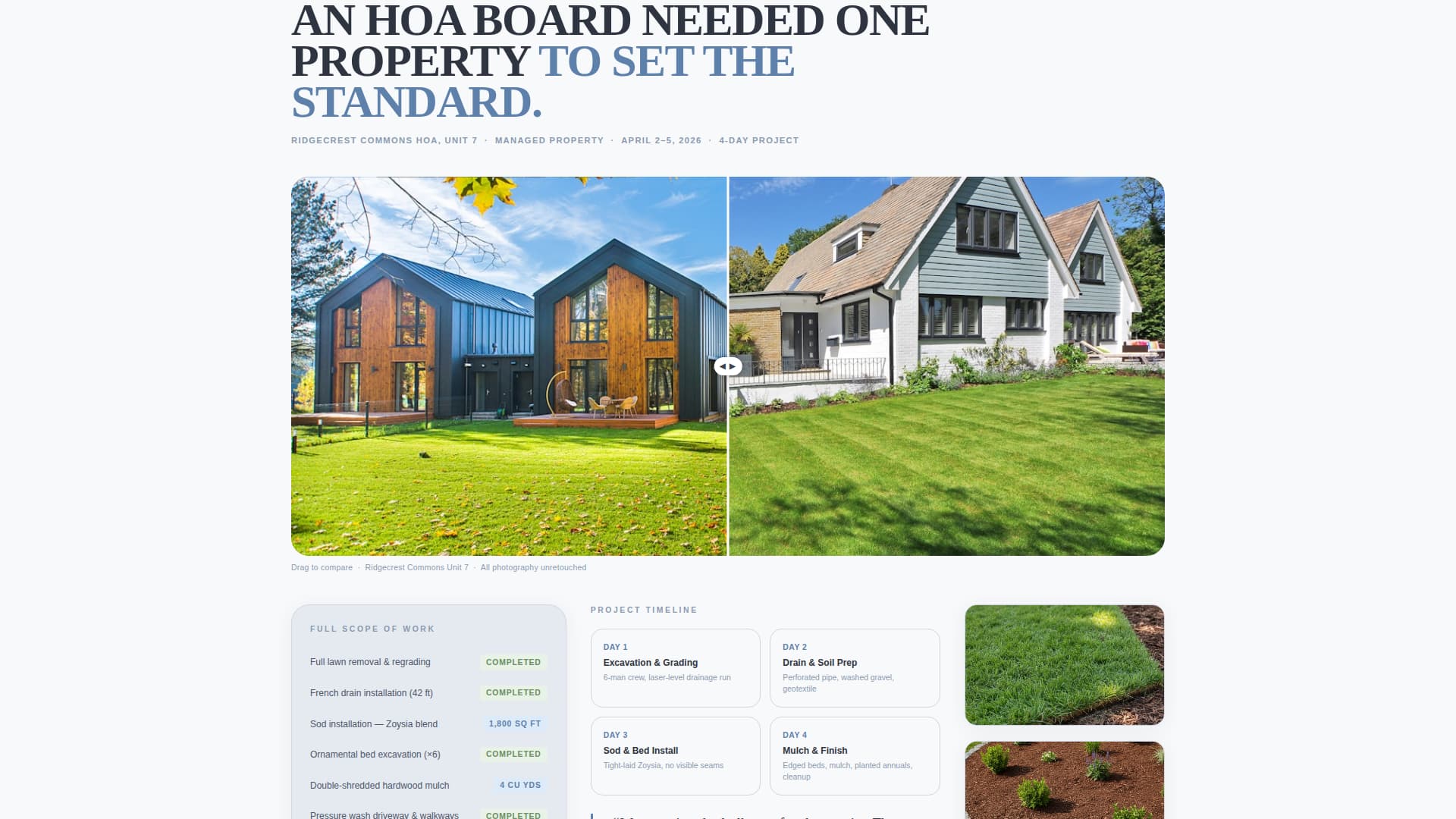 Landscaper Marketing Blog & Content Website Template