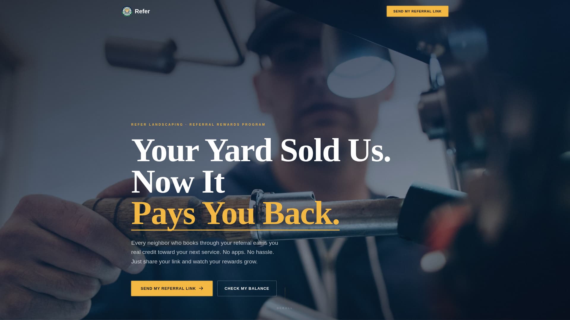 Specialist Landscaper Marketing Appointment Booking Website Template