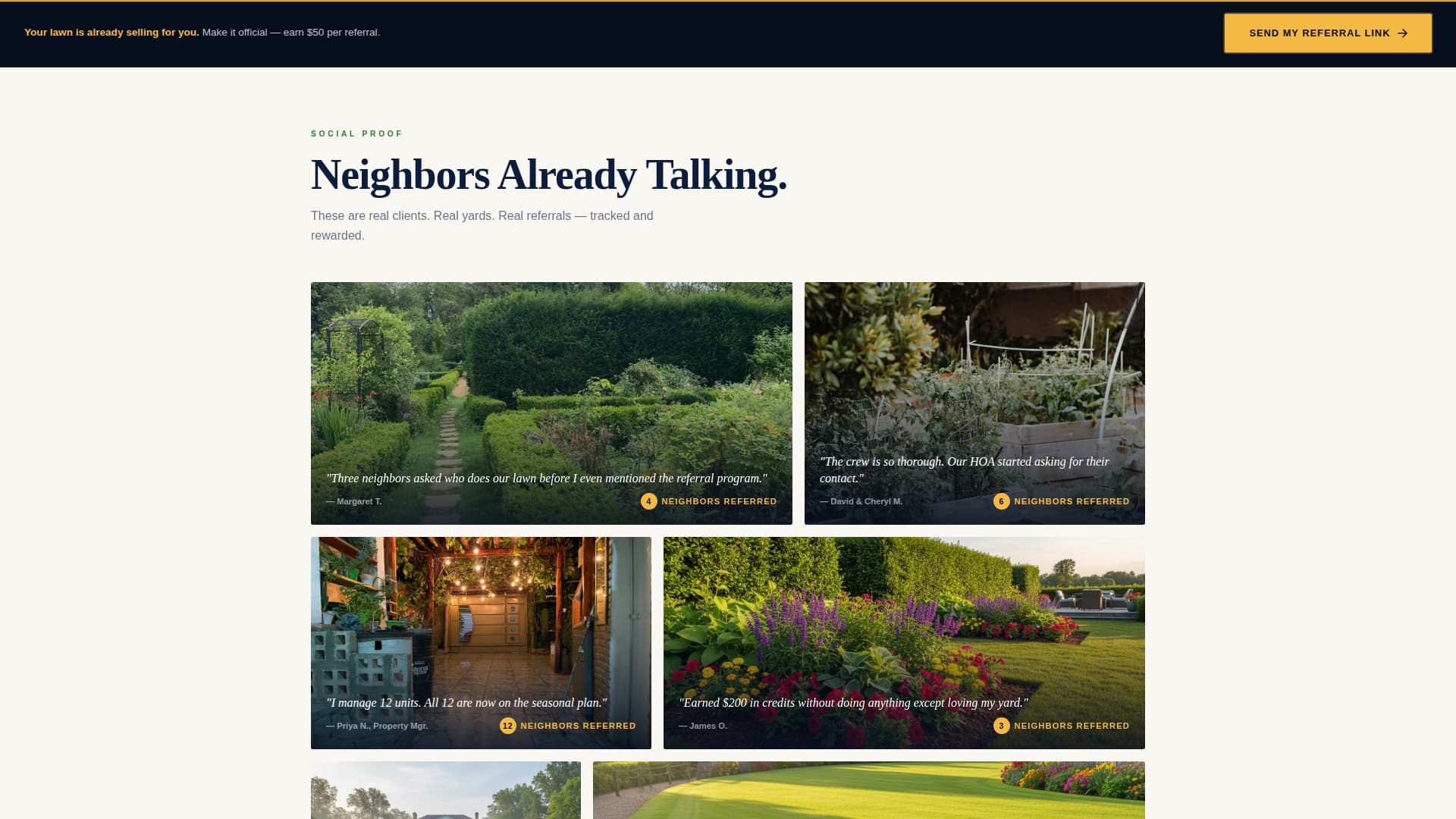 Specialist Landscaper Marketing Appointment Booking Website Template