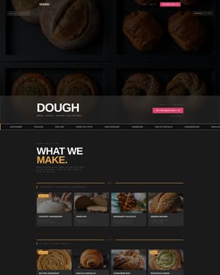 Dough - Bold Bakery Landing Page Template