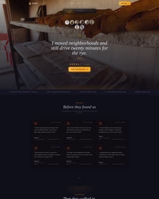 Crumb - Artisan Bakery Landing Page Template