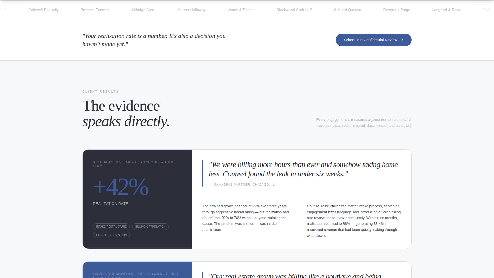 Legal Consulting Specialist Booking Website Template