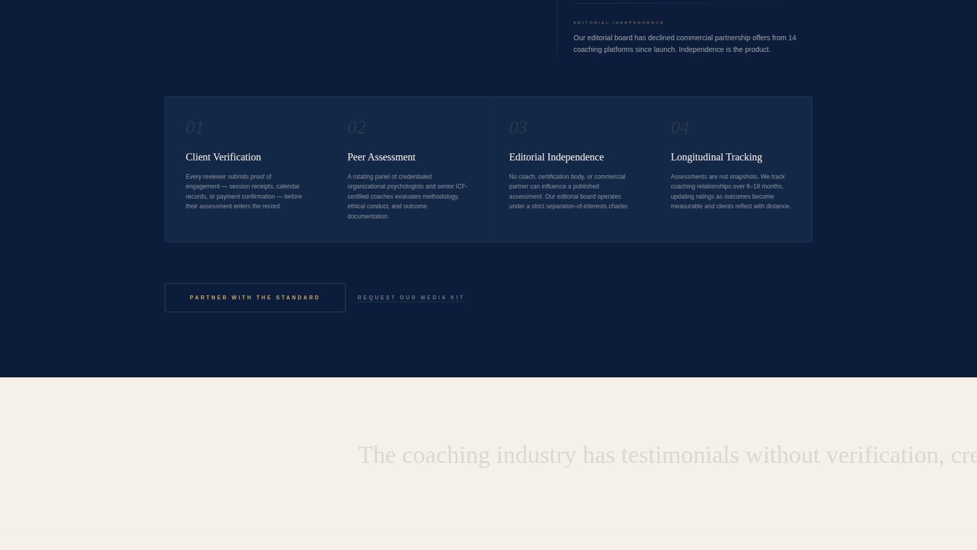 Life Coach Reviews & Testimonial Platform Website Template