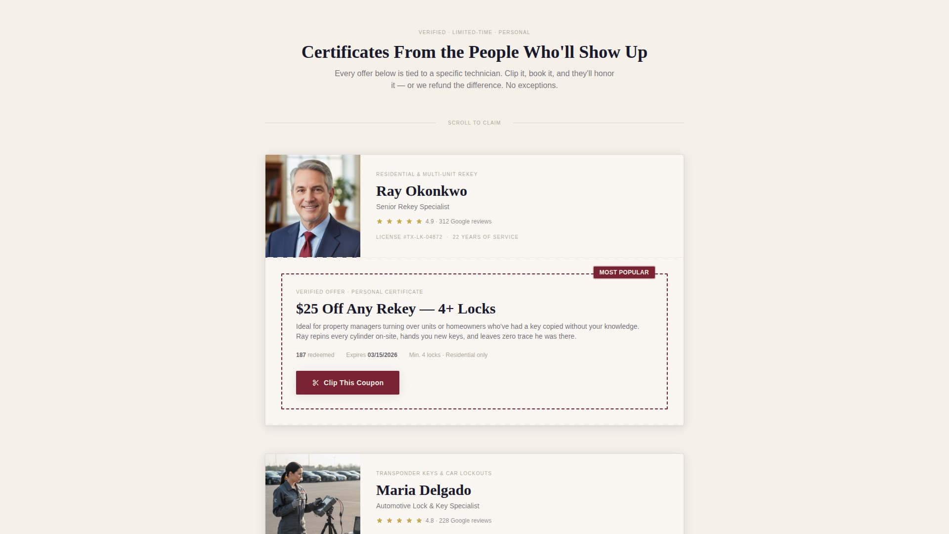 Specialist Locksmith Marketing Professional Website Template
