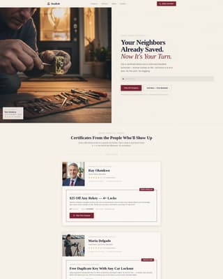 Specialist Locksmith Marketing Professional Website Template