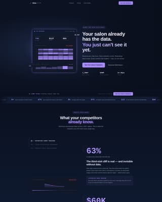 Beauty & Salon Software & SaaS Professional Website Template