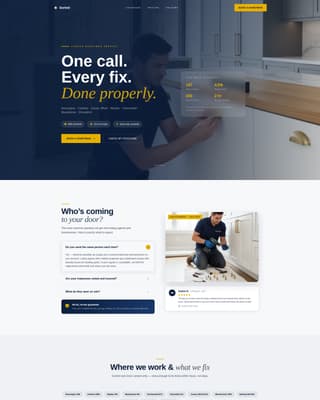 Sorted - Precision Handyman Landing Page Template