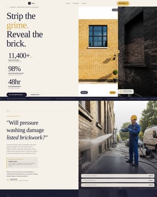 Blast — Trusted Exterior Cleaning Landing Page Template