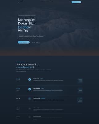Thaw - Elite Snow Removal Landing Page Template