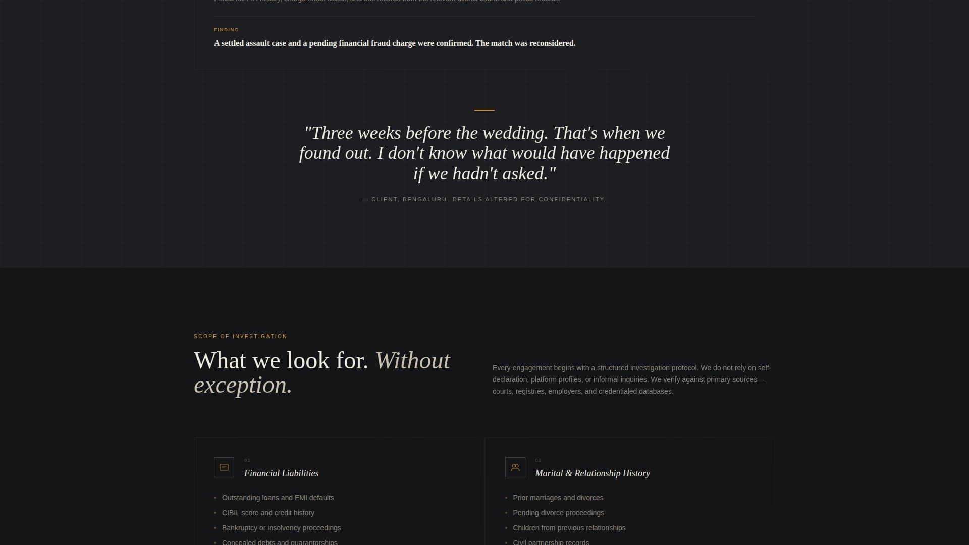 Private Investigation Reviews Website Template