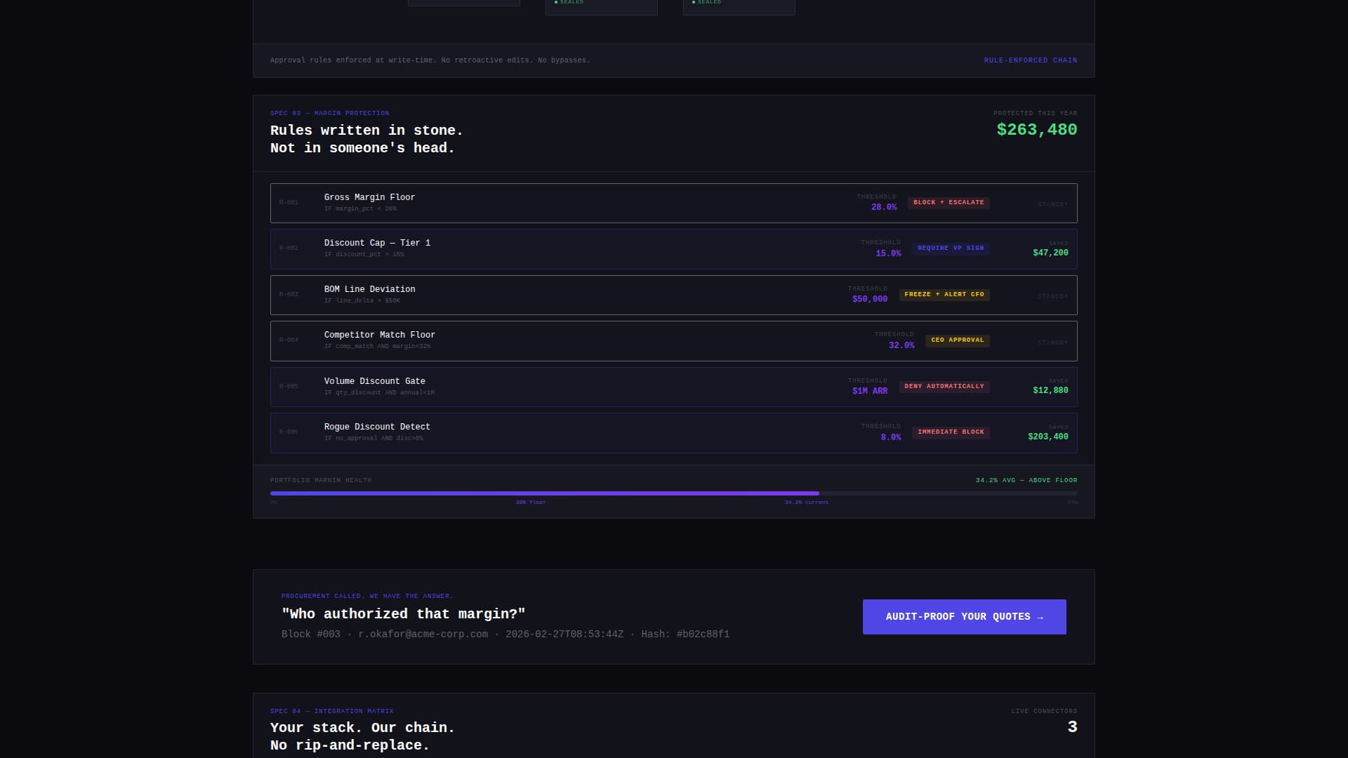 Blockchain-Based Enterprise Software Pricing Website Template