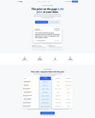 Liftgate - Transparent Garagedoor Landing Page Template