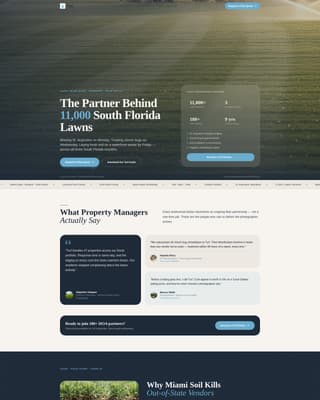 Verdant — Authoritative Grounds Maintenance Landing Page Template