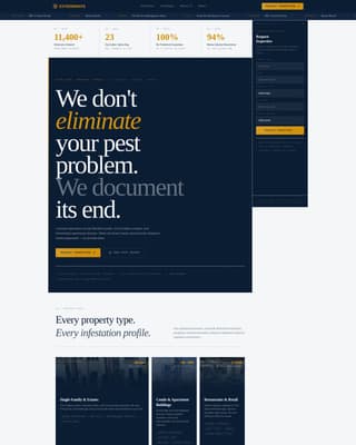 Exterminate - Commanding Pestcontrol Landing Page Template