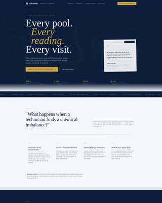 Chlorine - Precision Poolservice Landing Page Template