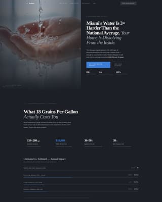 Clarity — Expert Water Treatment Landing Page Template