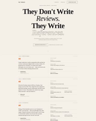 Millwright Business Reviews & Social Proof Website Template