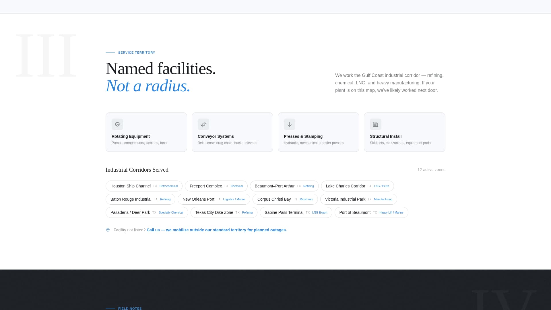 Millwright Business Appointment Booking Website Template
