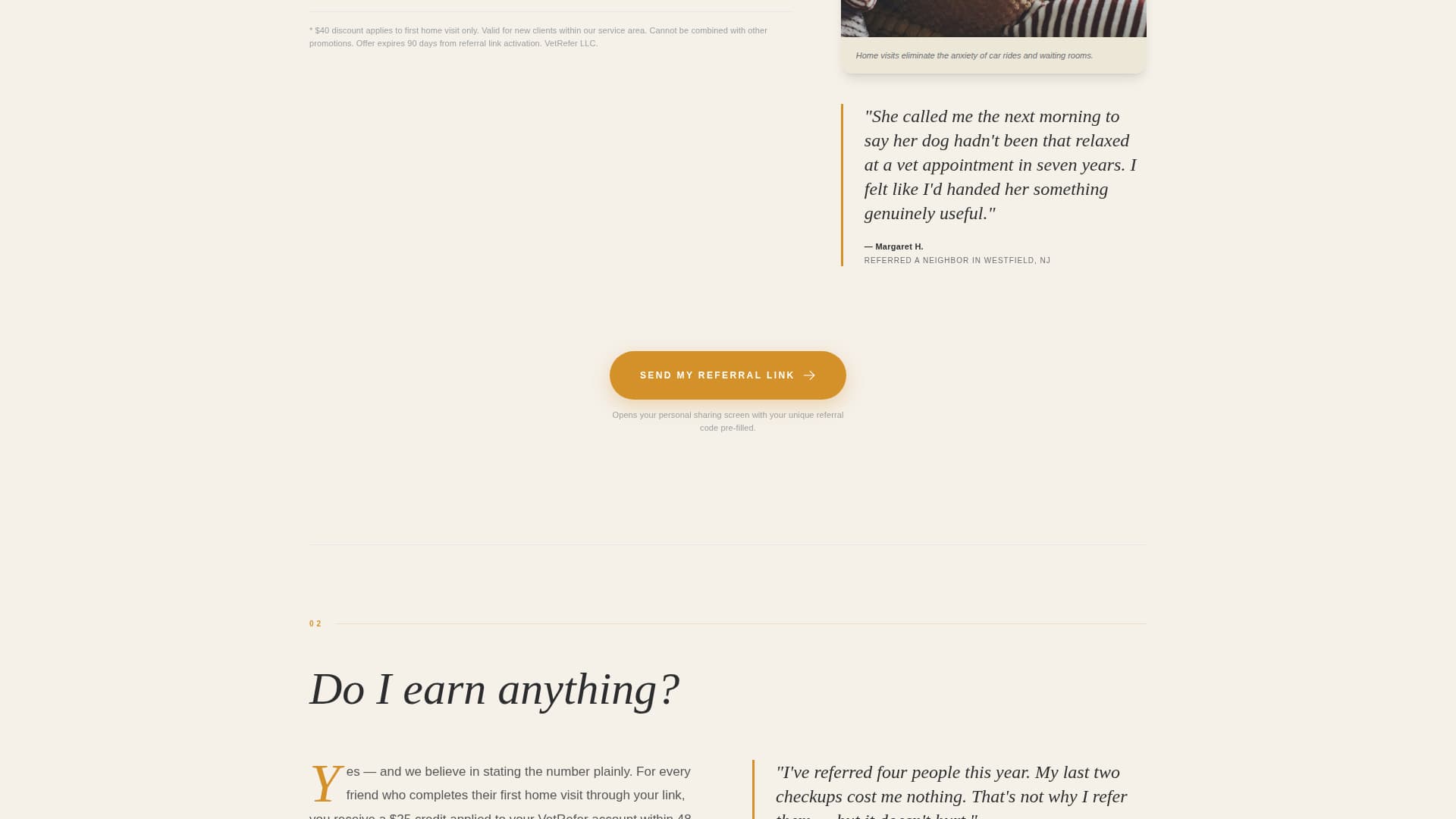 Vetrefer - Trusted Mobilevet Landing Page Template