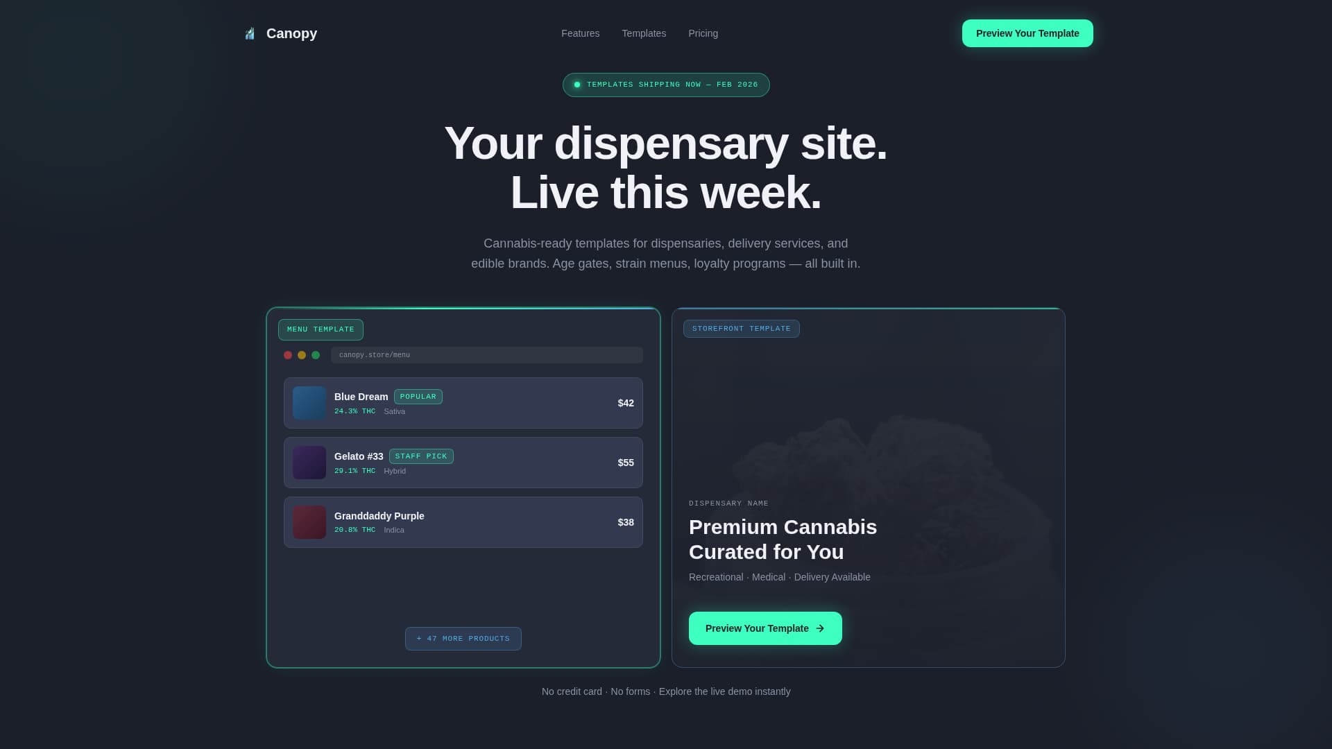 Advanced Cannabis Digital Presence Professional Website Template