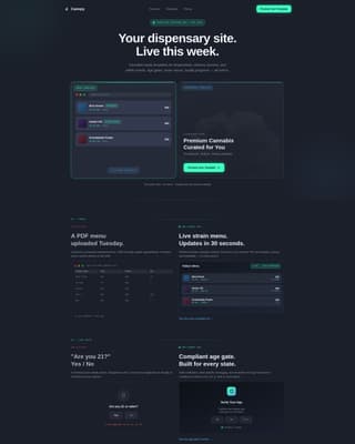 Advanced Cannabis Digital Presence Professional Website Template