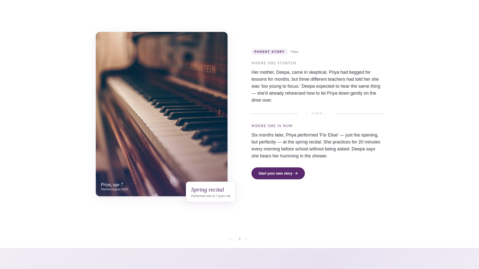 Specialist Music School Marketing Appointment Booking Website Template