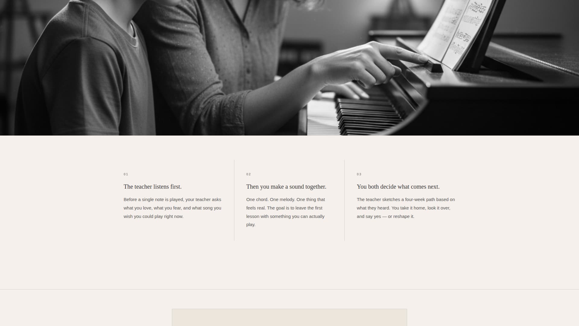 Advanced Music School Marketing Appointment Booking Website Template