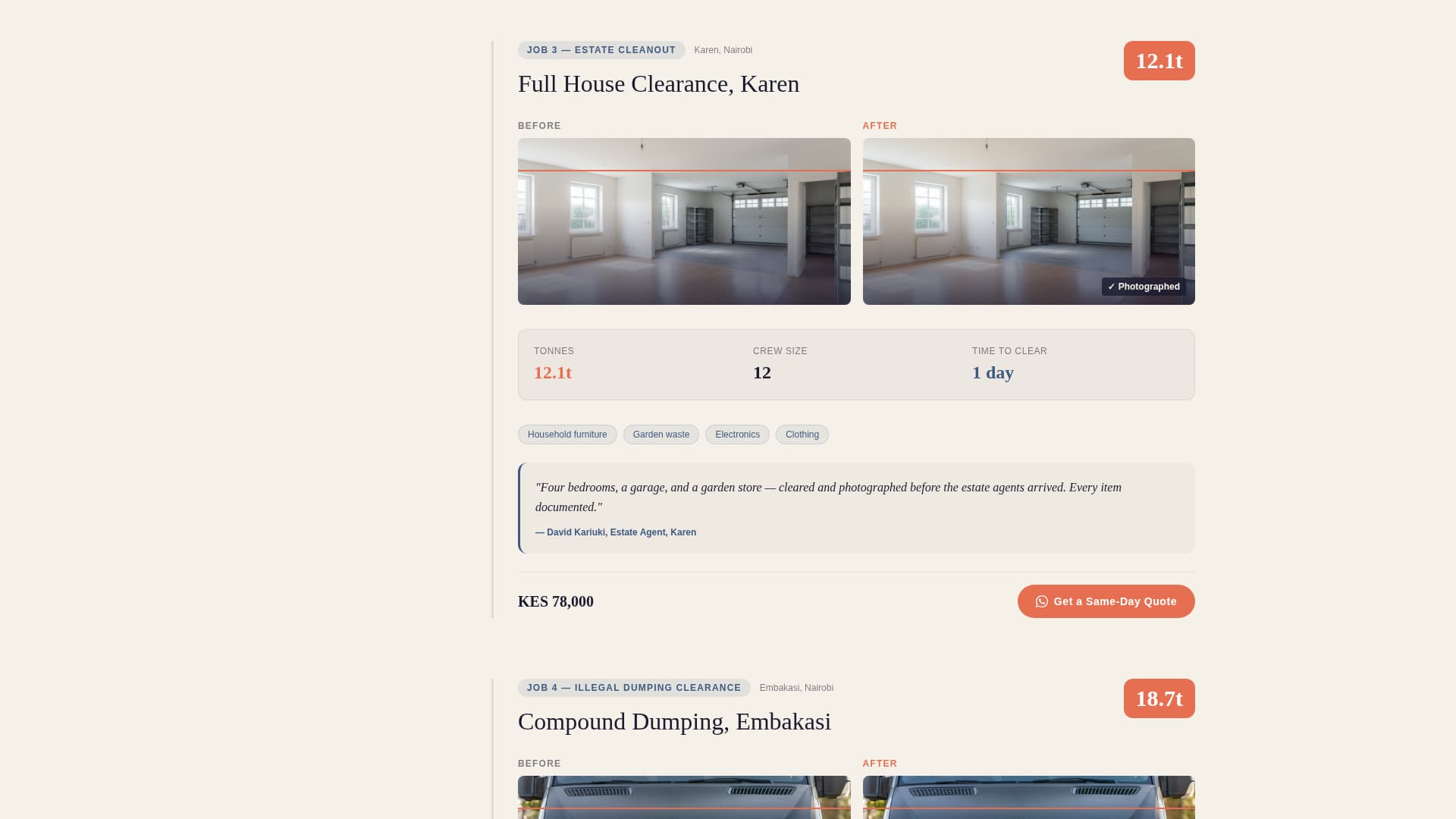 Haul - Proven Junkremoval Landing Page Template