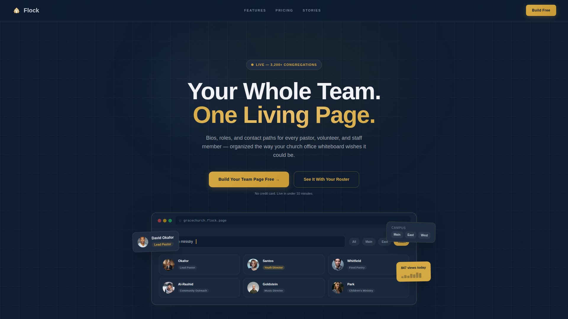 Church & Religious Org Specialist Pricing Website Template