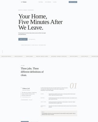Pristine - Elite Cleaning Landing Page Template