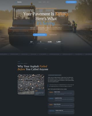 Blacktop - Expert Asphalt Landing Page Template