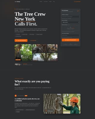 Canopy — Professional Forestry Management Landing Page Template