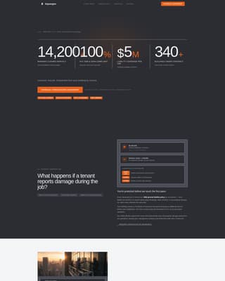 Squeegee - Compliant Windowcleaning Landing Page Template
