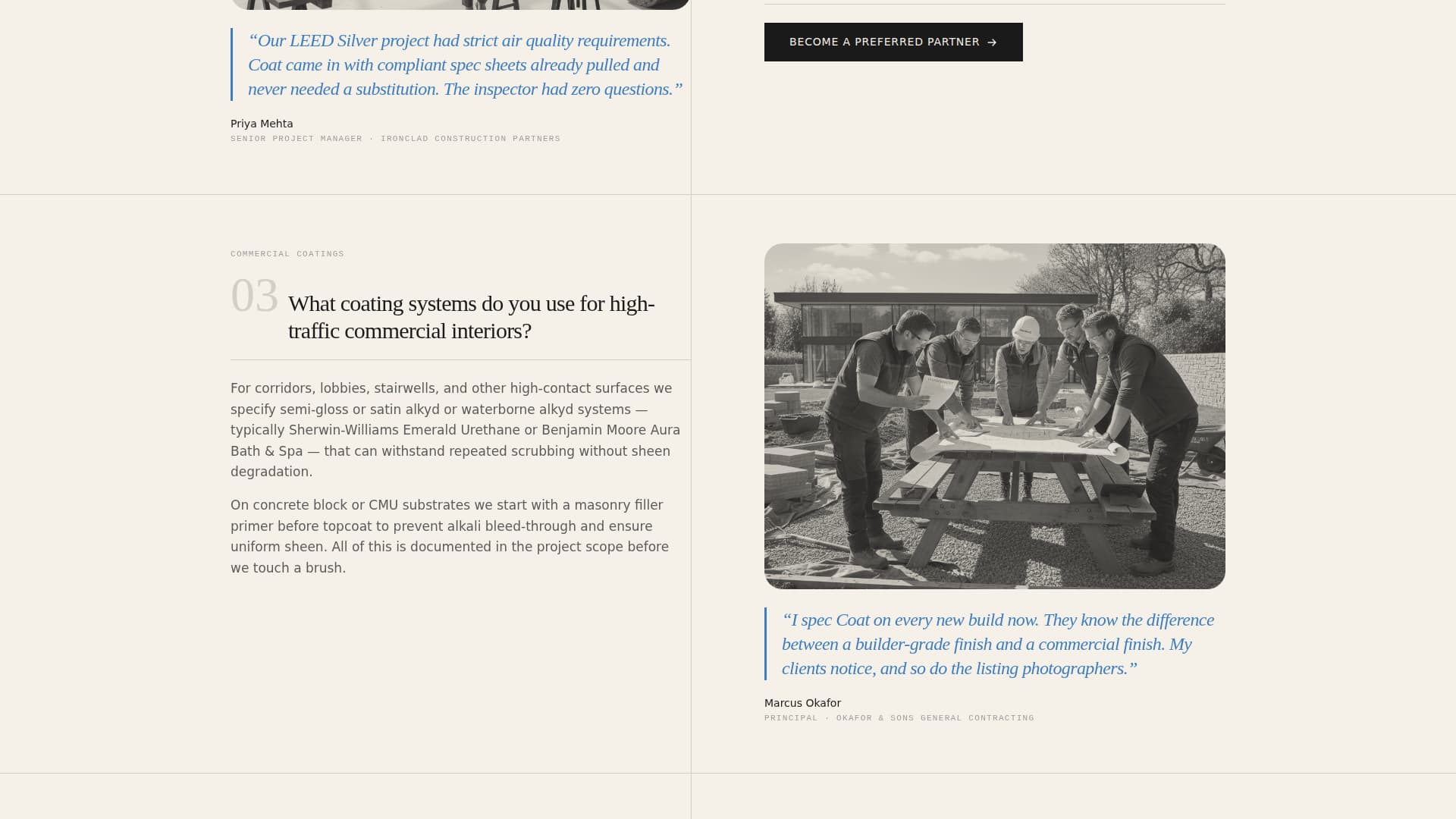 Coat - Authoritative Painting Landing Page Template