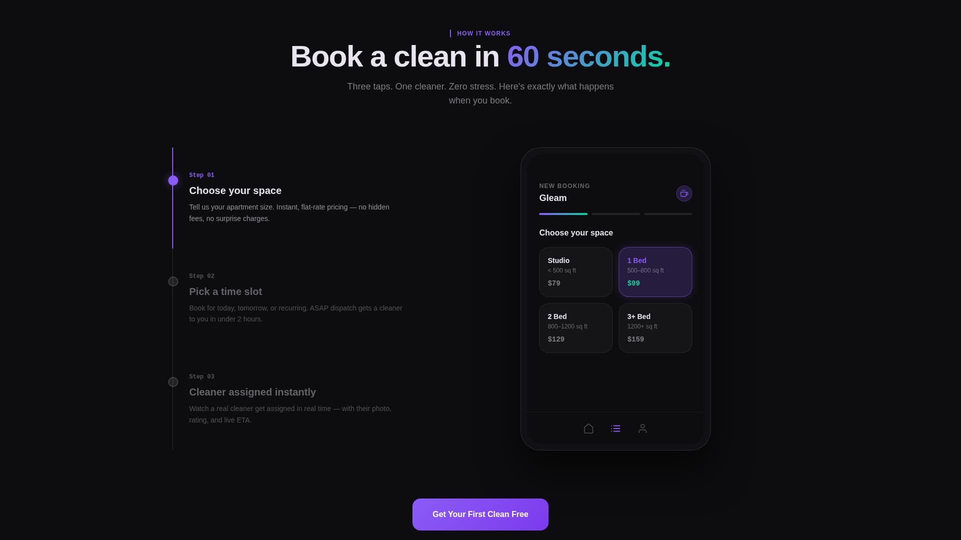 Cleaning Service Digital Presence Advanced Booking Website Template