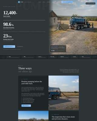 Pumpout - Authoritative Septic Landing Page Template